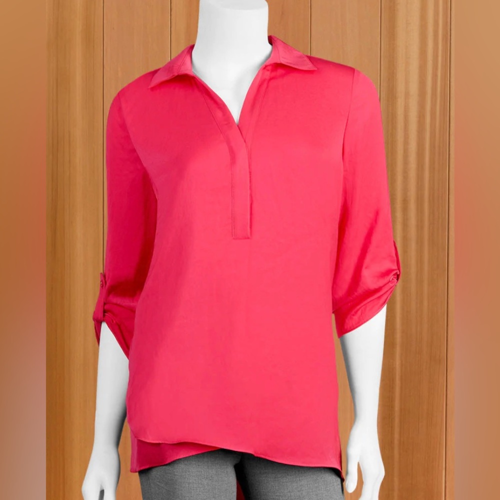 Renuar Airflow Blouse- Raspberry Size M. Worn twice.